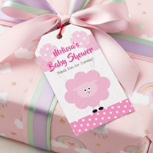 Roze Lammetje Meisje Baby Shower Cute Kawaii Moder Cadeaulabel