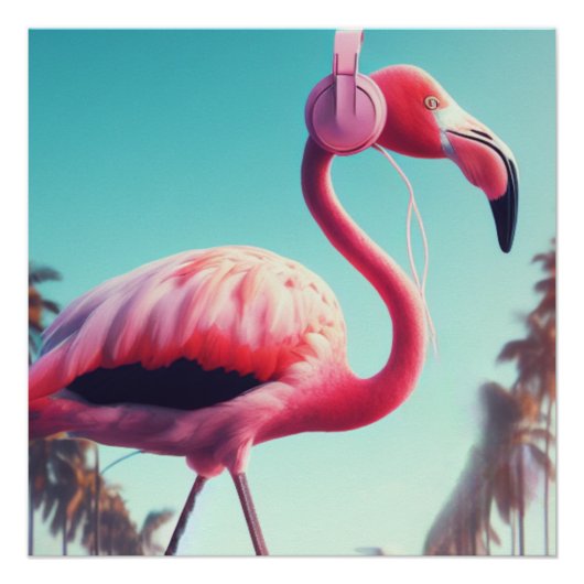 Roze lamp perfect poster (Voorkant)