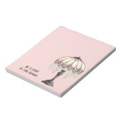 Roze Lamp Wees Een Licht Notitieblok (Linkerzijde)