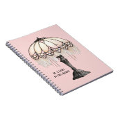 Roze Lamp Wees Een Licht Notitieboek (Rechterzijde)