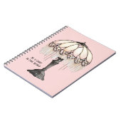 Roze Lamp Wees Een Licht Notitieboek (Linkerzijde)