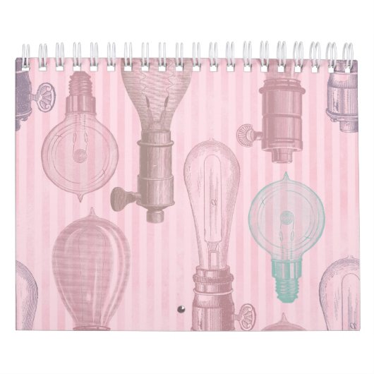  roze lampen Retro Lovers Electricia Kalender (Hoes)