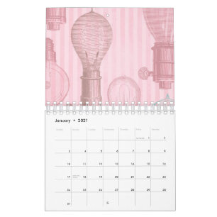  roze lampen Retro Lovers Electricia Kalender