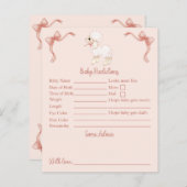 Roze lampjes Baby shower Voordicaties en advies (Voorkant / Achterkant)