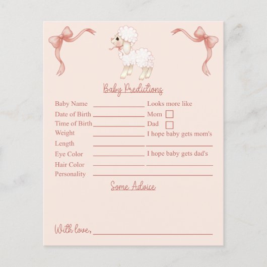 Roze lampjes Baby shower Voordicaties en advies (Voorkant)