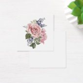 Roze Land Roos Vierkante Visitekaartjes (Bureau)