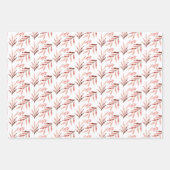 Roze Land Rustieke Wildflowers Inpakpapier Vel (Voorkant 2)