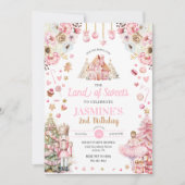 Roze Land van Suikerpruim Fairy Notenkraker Kaart (Voorkant)