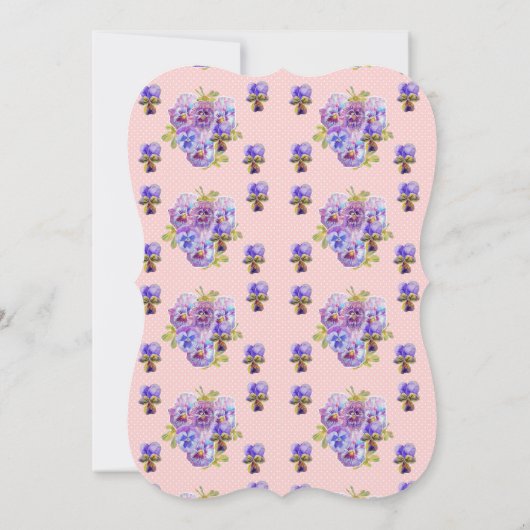 Roze landelijke rozen bloemige 40e verjaardagsuitn kaart (Achterkant)