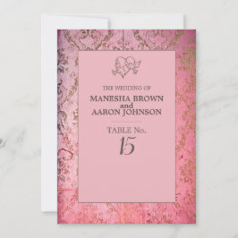 ROZE LANDSTIJL - Platte Tafelkaart Kaart