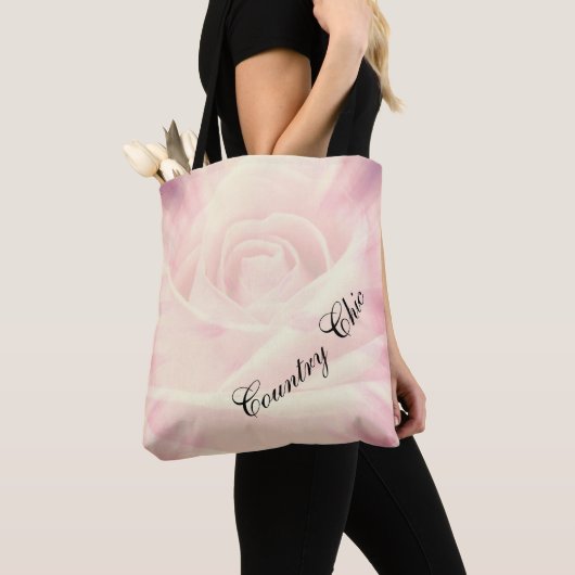 Roze landtekening tote bag (Dichtbij)