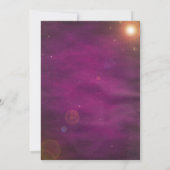 Roze laserpartij Label Kaart (Achterkant)