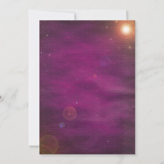 Roze laserpartij Label Kaart (Achterkant)