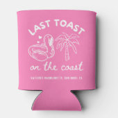 Roze Last Toast Bachelorette-feest Kan Koeler (Achterkant)