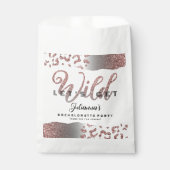 Roze Laten we Wild Animal Print Bachelorette Bach Bedankzakje (Voorkant)