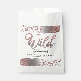 Roze Laten we Wild Animal Print Bachelorette Bach Bedankzakje