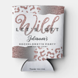 Roze Laten we Wild Animal Print Bachelorette Bach Blikjeskoeler