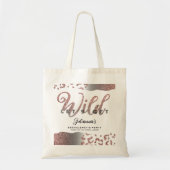 Roze Laten we Wild Animal Print Bachelorette Bach Tote Bag (Voorkant)