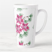 Roze latte mok van Poinsettia (Rechts)