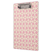 Roze Lattice Geometrisch Patroon Klembord (Links)