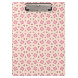 Roze Lattice Geometrisch Patroon Klembord