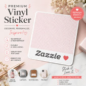 Roze Lattice Preppy Vinyl Sticker