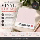 Roze Lattice Preppy Vinyl Sticker
