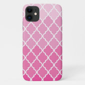 Roze Latticework, Ombre, Quatrefoil, Trellis Case-Mate iPhone Case (Achterkant)