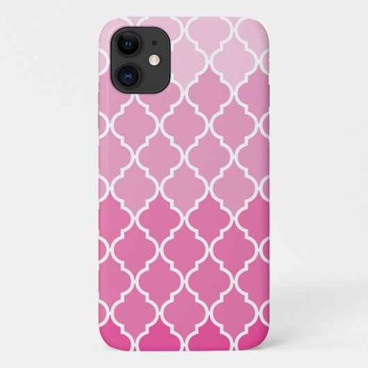 Roze Latticework, Ombre, Quatrefoil, Trellis Case-Mate iPhone Case (Achterkant)