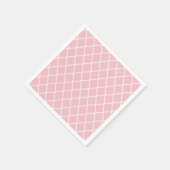 Roze Latticework, Quatrefoil, Marokkaanse Trellis Servetten (Hoek)