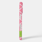 Roze Latticework, Quatrefoil, Trellis, Monogram Case-Mate iPhone Case (Achterkant / Rechts)