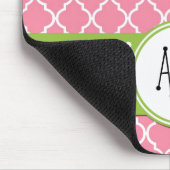 Roze Latticework, Quatrefoil, Trellis, Monogram Muismat (Hoek)