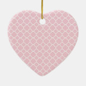 Roze Latticework, Quatrefoil, Trellis, Sweet 16 Keramisch Ornament (Achterkant)