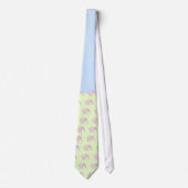 Roze Laughing Elephant Stropdas (Voorkant)