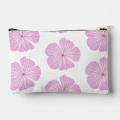 Roze Lavatera Bloemen op Wit Etui (Achterkant)
