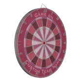 Roze Lavendel Aangepaste zin Teamnaam Dartbord (Voorkant Links)