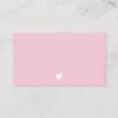 Roze lavendel bloemige waterverf orde dank u visitekaartje (Achterkant)