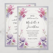 Roze Lavendel Botanische Tuin Bloemen Christelijk Kaart (Voorkant / Achterkant)