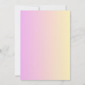 Roze & Lavendel Bruiloftsuitnodiging | Kersenbloes Aankondiging (Achterkant)