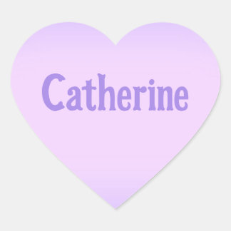 Roze Lavendel Catherine Heart Sticker