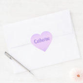 Roze Lavendel Catherine Heart Sticker (Envelop)