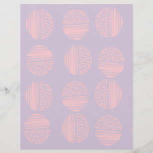 Roze & Lavendel Cirkel Scrapbook Papier