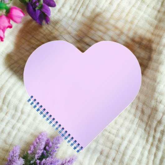 Roze Lavendel Hart Notitieboek