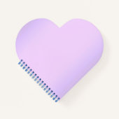 Roze Lavendel Hart Notitieboek (Voorkant)