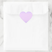 Roze lavendel hart sticker (Tas)
