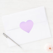 Roze Lavendel Hart Sticker (Envelop)