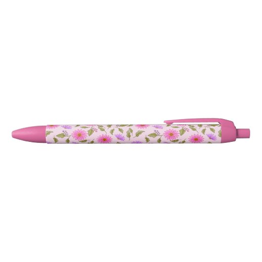 Roze Lavendel Kantige Daisy Pen (Bovenkant)