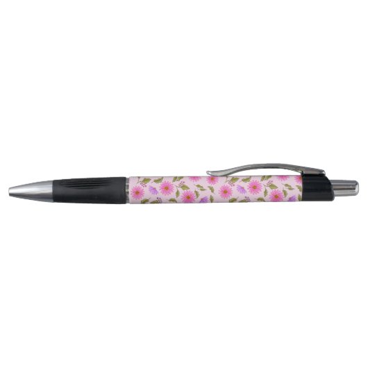 Roze Lavendel Kantige Daisy Pen II (Bovenkant)