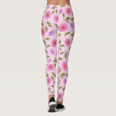 Roze Lavendel Lacy Daisy Leggings (Achterkant)