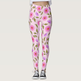 Roze Lavendel Lacy Daisy Leggings